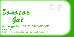 domotor gal business card
